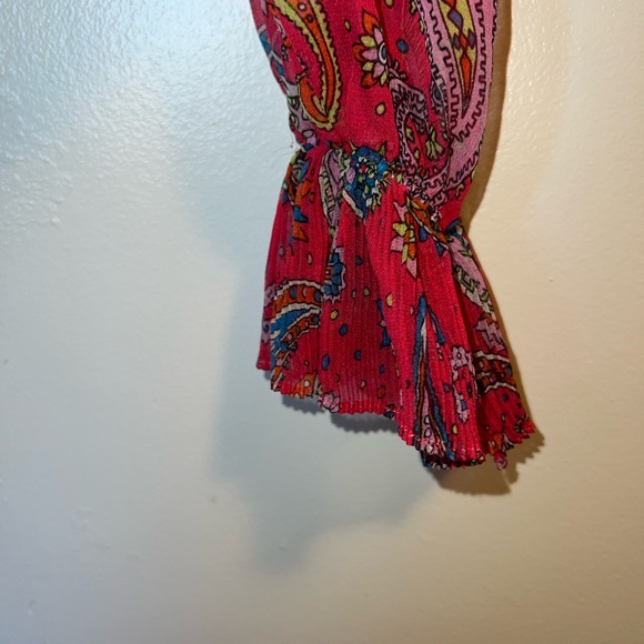 Betsy Johnson silk pink paisley dress - Picture 10 of 17